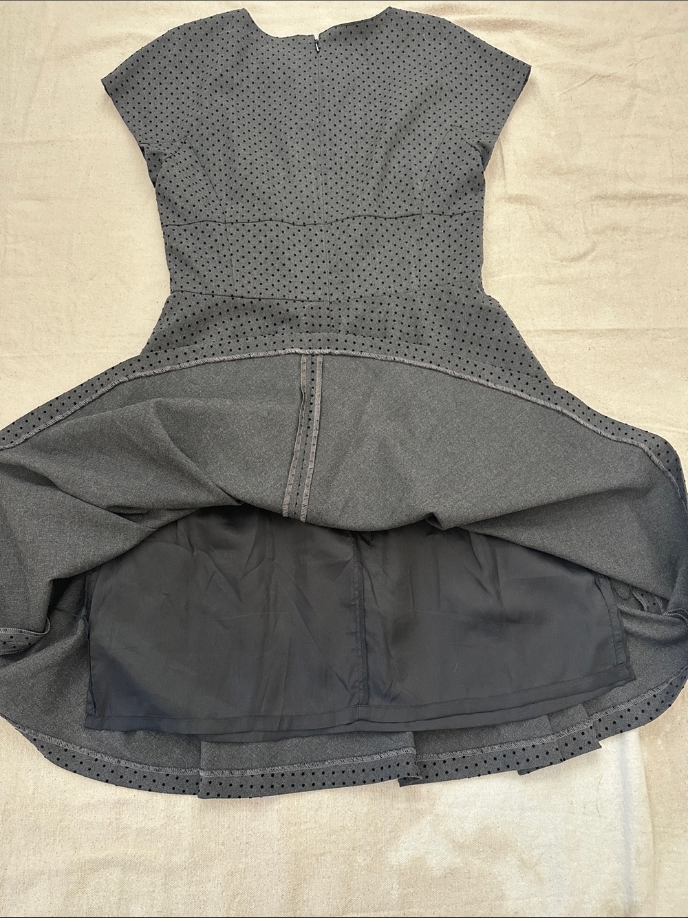 Brooks Brothers Red Fleece Black Polka Dot Fit & Flare Dress - Size 4 - Picture 8 of 9
